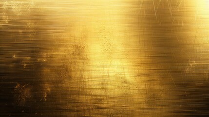 Golden brass textured background with horizontal lines
