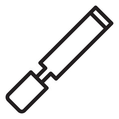 Chisel outline icon vector for mobile app, website, logo and presentation design.