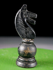close-up wooden chess piece knight  © aykutkarahan