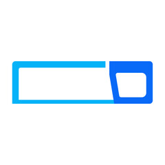 Hacksaw solid duotone icon vector for mobile app, website, logo and presentation design.