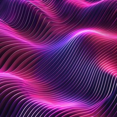 Obraz premium Abstract patterns with pink and violet neon lines flat design
