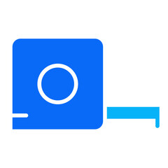 Fototapeta premium Measuring solid duotone icon vector for mobile app, website, logo and presentation design.