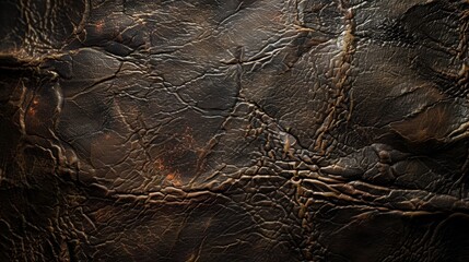 Dark brown leather texture with grunge and pixelated details