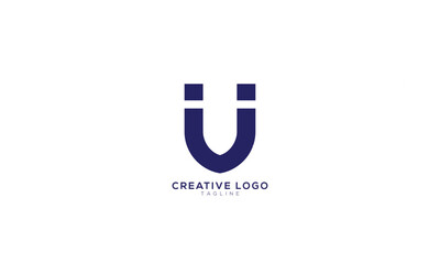 JJ JUJ JU Abstract initial monogram letter alphabet logo design
