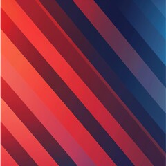 Obraz premium Intricate diagonal stripes with gradient from blue to red tones flat design