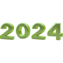 Green 3d number 2024