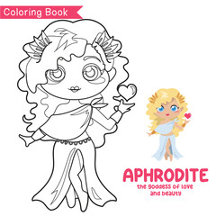 Colouring worksheet ancient Greece mythology. Coloring activity for children. Educational printable coloring worksheet for kids. 