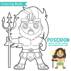 Colouring worksheet ancient Greece mythology. Coloring activity for children. Educational printable coloring worksheet for kids. 