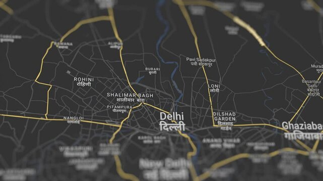 Delhi Map India, Slider Shot