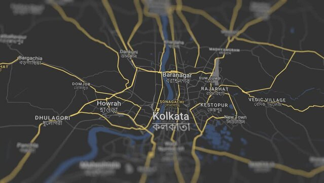 Kolkata Map India, Slider Shot