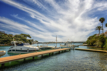 Docked Boats at Cala Rata Harbor, Menorca