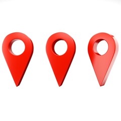 red map pointer different angels
