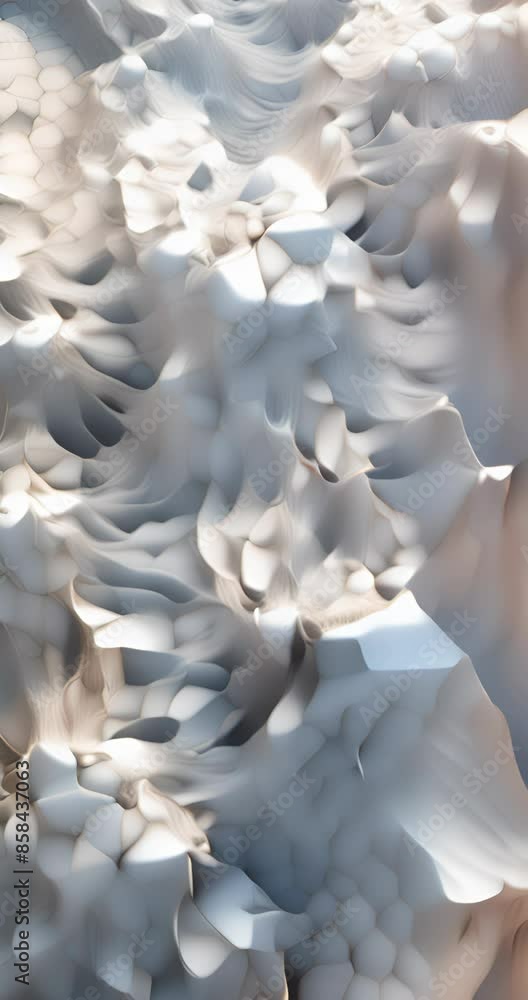 Poster scientific abstraction with futuristic textured tissue waves. tech background with close-up wave bio