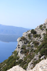 viewpoint Vidova Gora on the island  Brac , Croatia