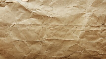 Obraz premium Close-up texture of crumpled brown paper