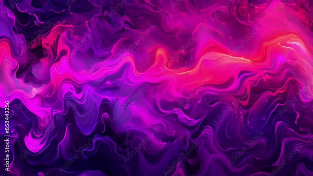 Poster electric ripples a bold and dynamic pattern of glowing ink that resembles electrifying ripples pulsi