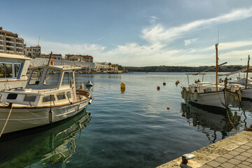Boats Docked at Dips Port, Menorca