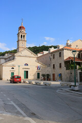 Obraz premium church of Pucisca, island Brac, Croatia