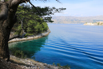 lovely bay in Pucisca, island Brac, Croatia