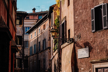 narrow street in rome