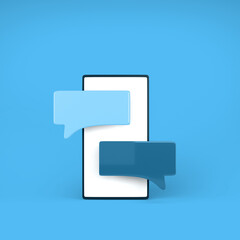 Fototapeta premium mobile phone texting concept