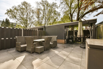 Private backyard retreat with modern amenities in Amsterdam