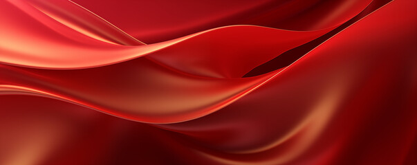 Red And Gold Silk Curves