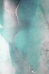 Abstract Blue and Gold Swirls