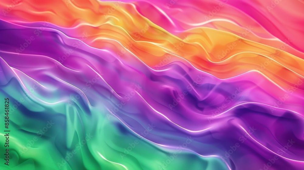 Poster vivid abstract gradient background texture with wavy lines