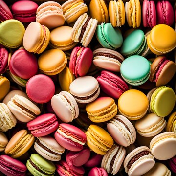 Stack Of Colorful Macaroon 