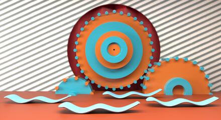 abstract background with circles