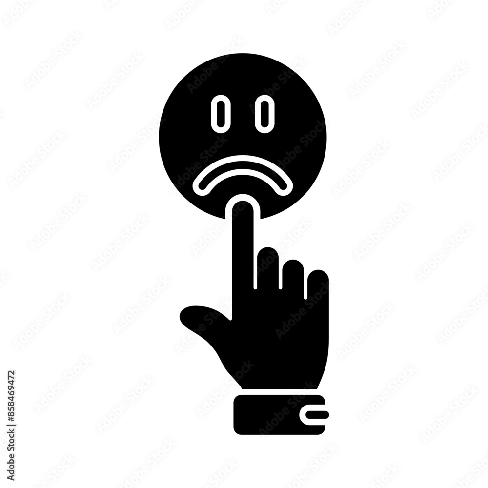 Wall mural bad feedback icon vector design