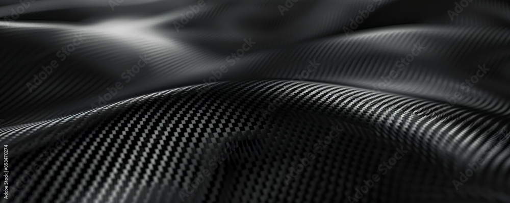Poster a sleek carbon fiber background with a matte black texture and subtle weave pattern. the high-tech, 