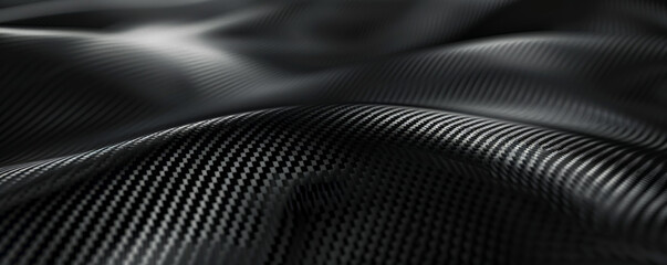 A sleek carbon fiber background with a matte black texture and subtle weave pattern. The high-tech, modern look adds a sophisticated feel.