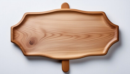 wooden board isolated on white
