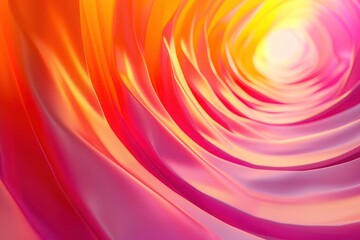Obraz premium Abstract Background, a 3D scene of light effects with a gradient blend from orange to pink