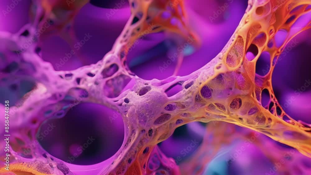 Poster a network of branched cardiac muscle cells forming a complex web that allows for efficient communica