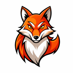 fox-mascot-logo--white-background--copy-space