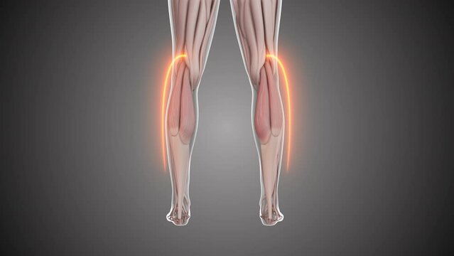 Animation of the Gastrocnemius muscles