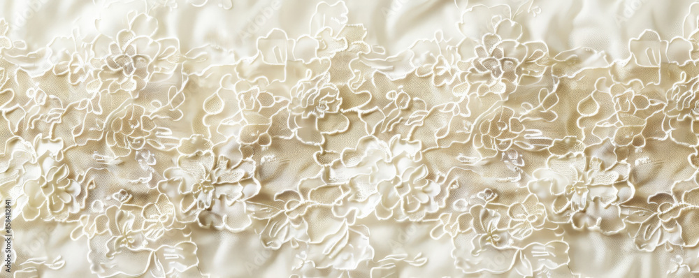 Poster elegant lace background in a soft ivory with intricate patterns and a delicate, airy texture. the lu