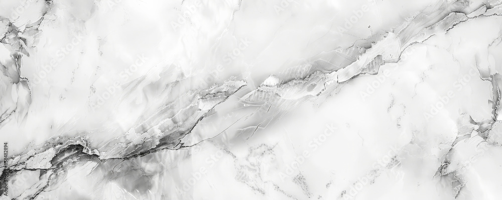 Poster elegant marble background in a soft white with subtle grey veining and a smooth, polished texture. t