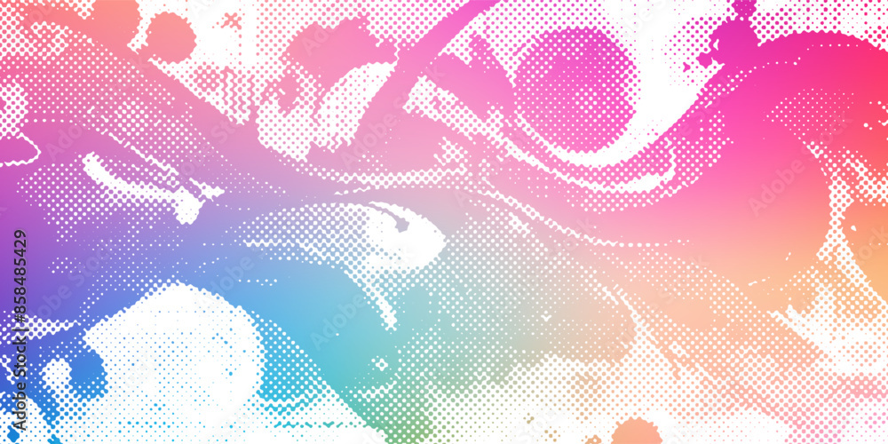 Poster vibrant shape dynamic background illustration colorful fluid, organic texture, gradient movement vib