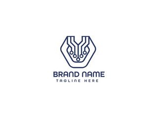Obraz premium Technology Business Logo Vector Template.