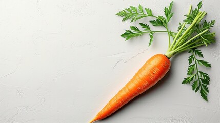 fresh carrot on white background Close-up 