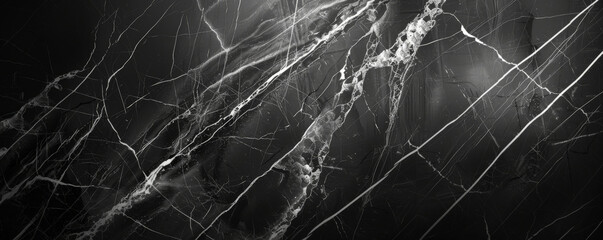 Sleek black marble background with subtle white veining and a smooth, polished texture. The luxurious, modern look adds sophistication and elegance, ideal for high-end designs