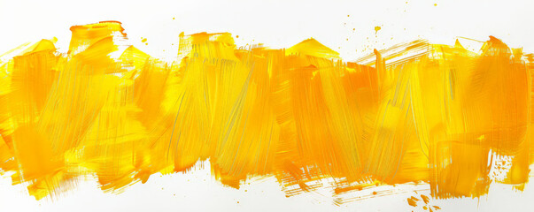 Warm Yellows: Bright yellow brush strokes on a white background, creating a warm and cheerful feel.