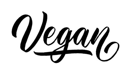 Fototapeta premium Vegan hand lettering