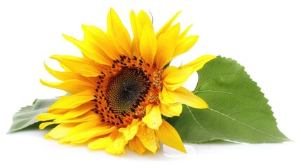 Obraz premium Sunflower isolated on white background