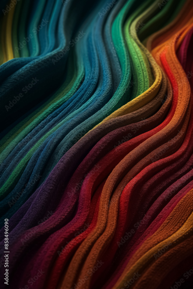 Poster a colorful, rainbow-like pattern is shown in the image. the colors are vibrant and bold, creating a 