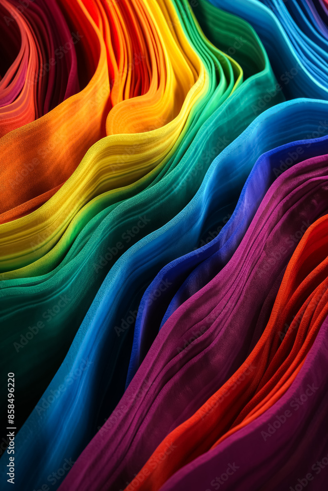Poster a colorful, rainbow-like pattern is shown in the image. the colors are vibrant and bold, creating a 